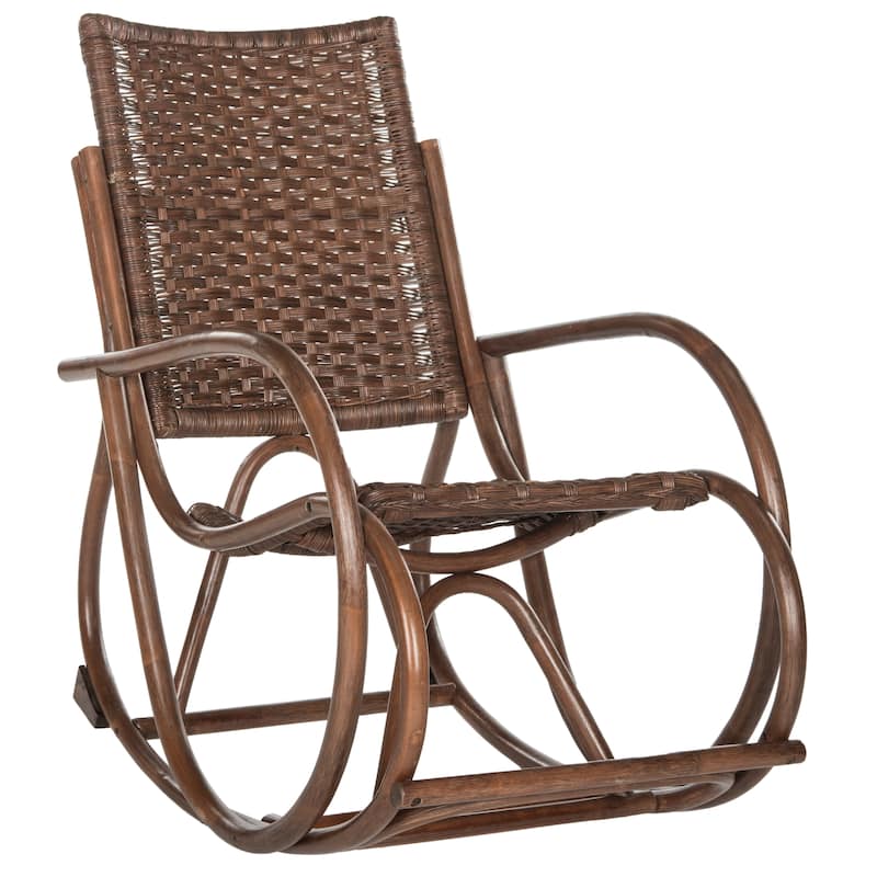 SAFAVIEH Maysun Bali Antique Grey Rocking Chair - 23.2" x 39.3" x 38.1" - 23Wx39Dx38H