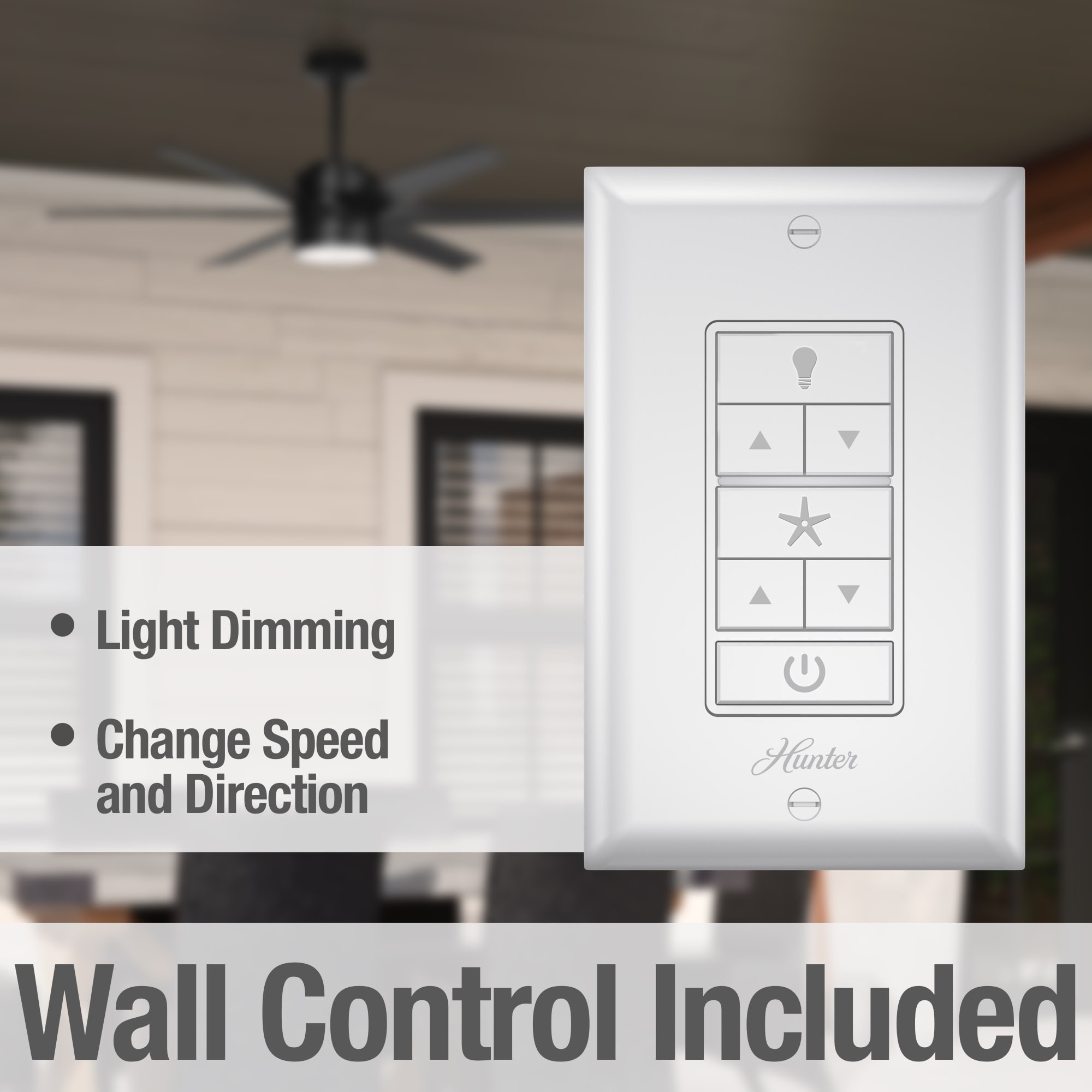 Solaria Outdoor Damp Rated Ceiling Fan 