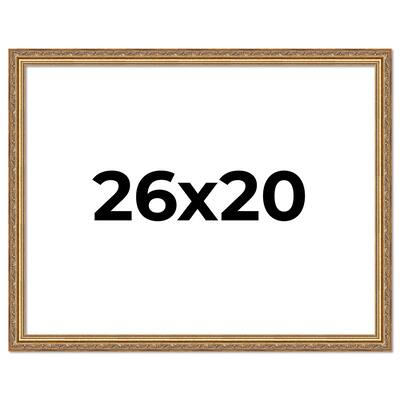 26x20 Frame Red Solid Wood Picture Frame Width 1.75 Inches | Interior Frame Depth 1 13/16 Inches