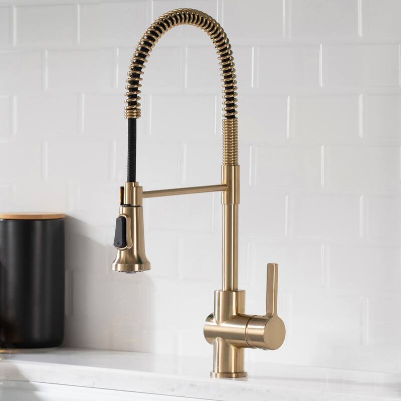 Kraus Britt 1.8 GPM Single Hole Faucet - Includes Soap Dispenser, and