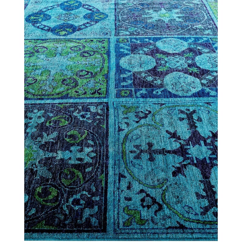 Contemporary Overdyed Wool Hand Knotted Area Rug - 6' 1" x 8' 5"
