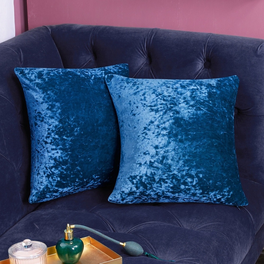 Blue 20 x 20 Velvet Throw Pillows Bed Bath Beyond