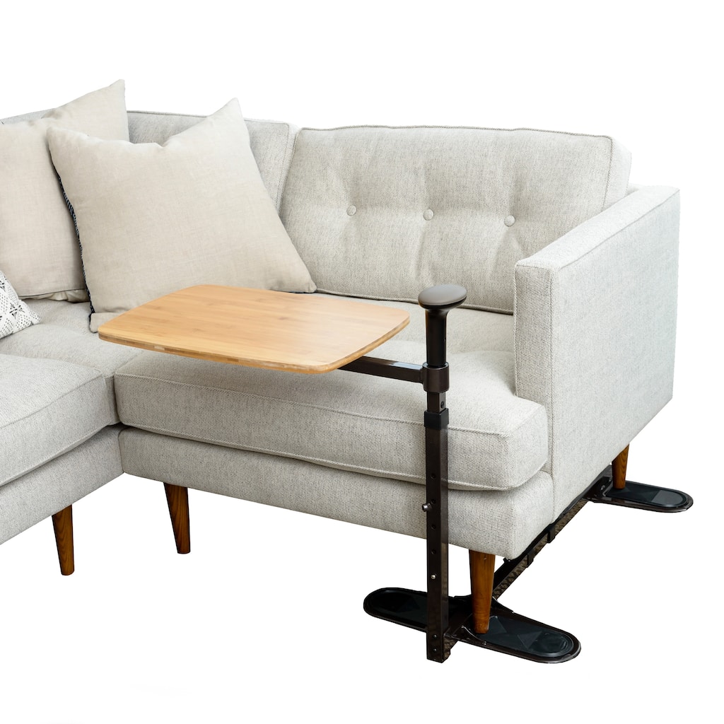 Stander Omni Bamboo Swivel TV Tray Table and Support Handle