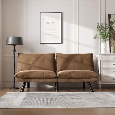 70.9'' Modern Fabric Convertible Sofa with Adjustable Back