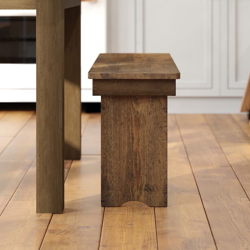 40" x 12" Antique Rustic Solid Pine Folding Farm Bench