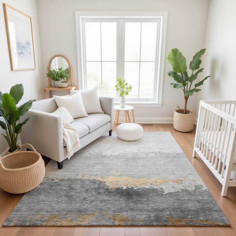 Premium Washable Super Soft Contemporary Ombre Mayfield Rug