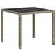 preview thumbnail 2 of 9, vidaXL Garden Table Set of 4 Light Grey - 35.4 x 35.4 x 29.5
