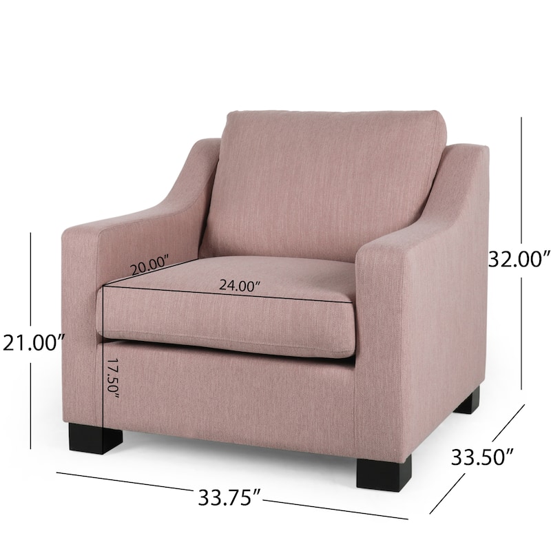 Halevy Contemporary Upholstered Club Chair by Christopher Knight Home