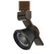 12W Integrated Cone Head LED Metal Track Fixture, Bronze and Black