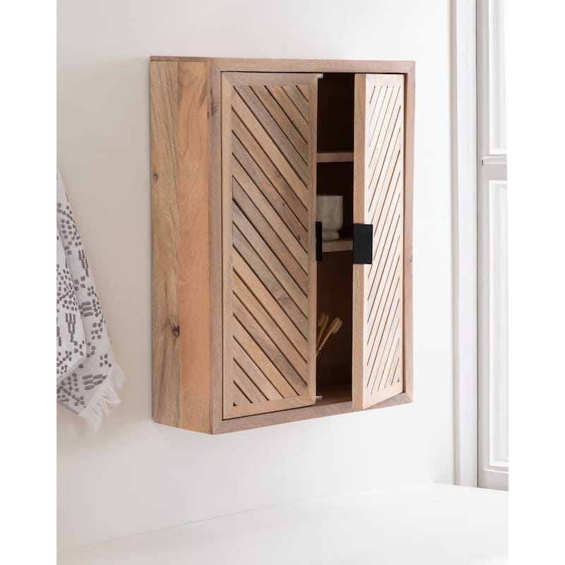 Kate and Laurel Mezzeta Tall 2-Door Bath Cabinet