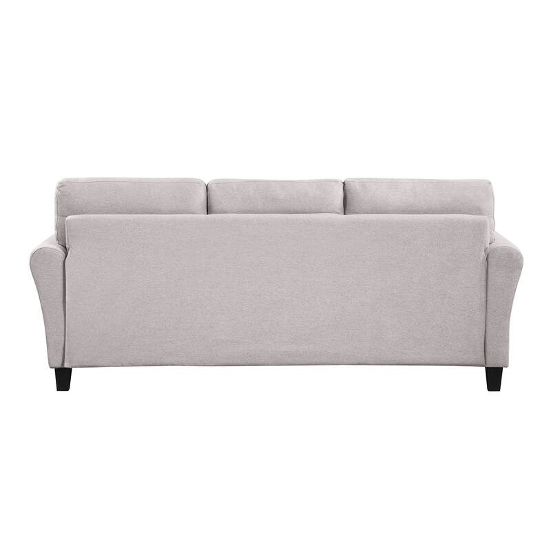 79.9" 3-seat Sofa Button Tufted Linen Upholstered Livingroom Sofa