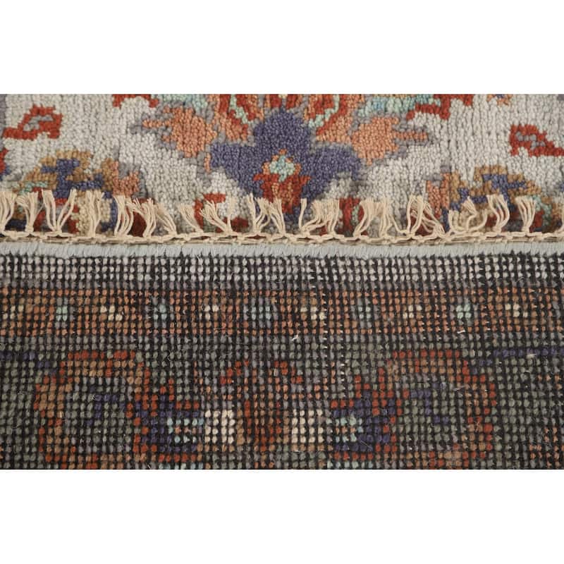 Heriz-Serapi Oriental Octagon Rug Hand-Knotted Wool Carpet - 6'0" x 6'0"