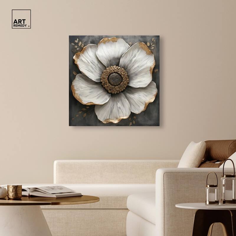 Sculpted Sepals I Canvas by Art Remedy, Gallery Wrapped