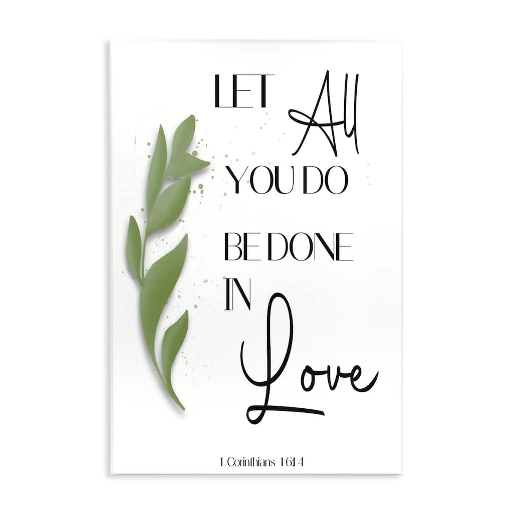 Stupell Done In Love Proverb Wall Plaque Art Design By Amber Clarkson