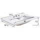 preview thumbnail 9 of 7, 31.5" Lydia White Rectangular Drop In Bathroom Sink with Overflow and 8" Widespread Faucet Holes