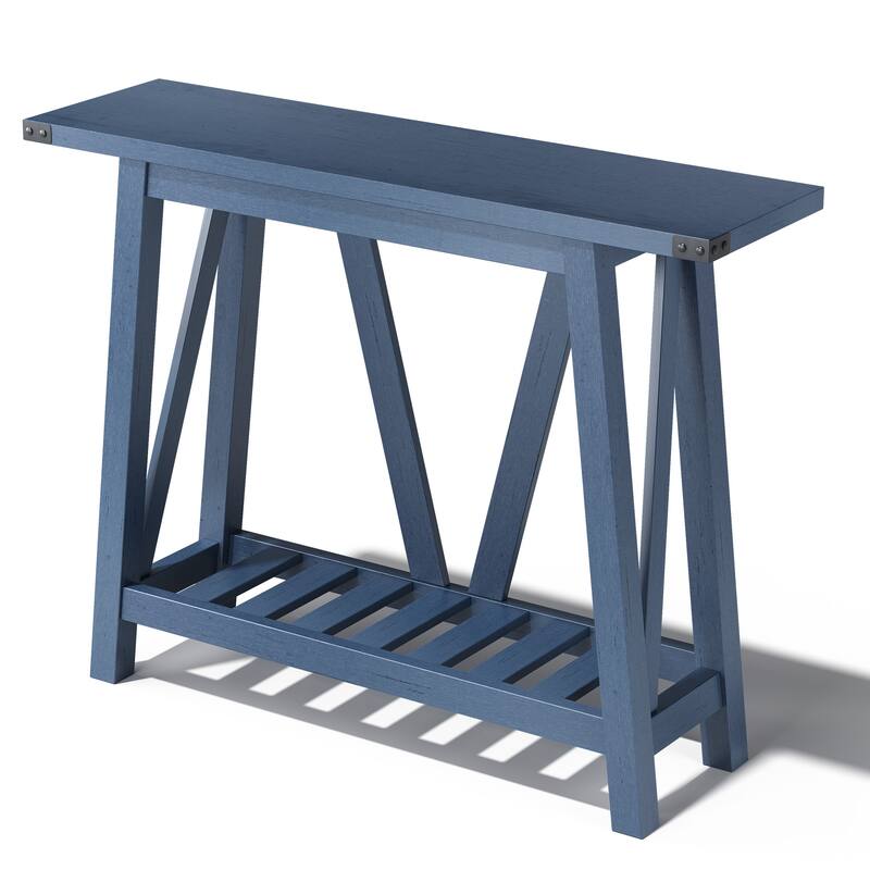 VredHom Console Table Sofa Table Entryway Table with Storage Shelf