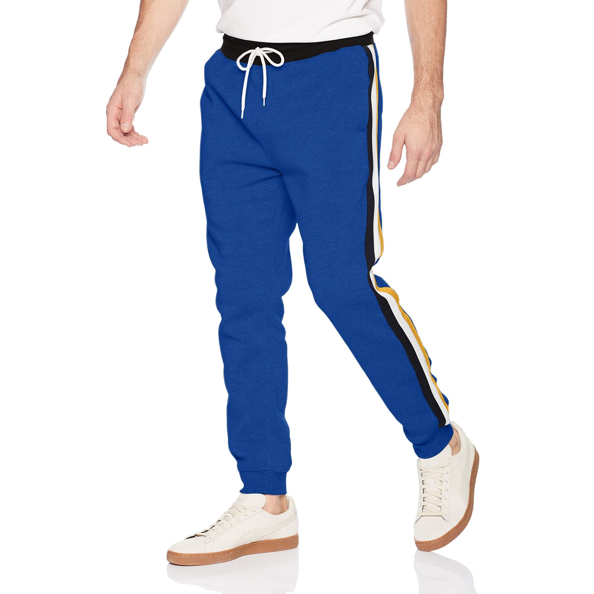 mens striped drawstring pants