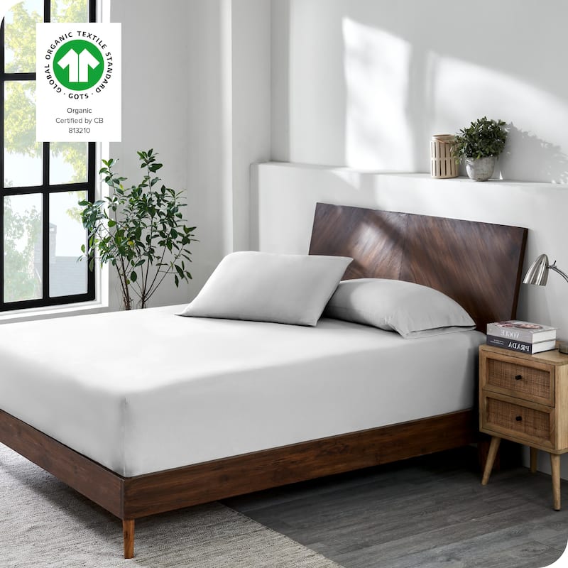 Bare Home Organic Cotton Jersey Fitted Sheet