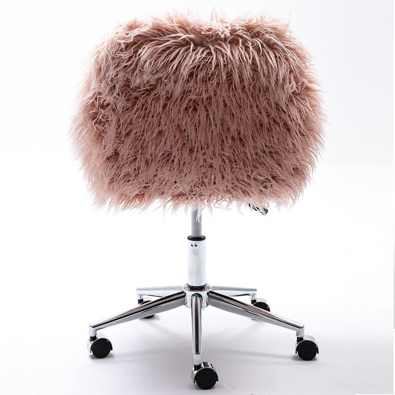 Chrome Base adjustable Office Chair, Makeup vanity Chair