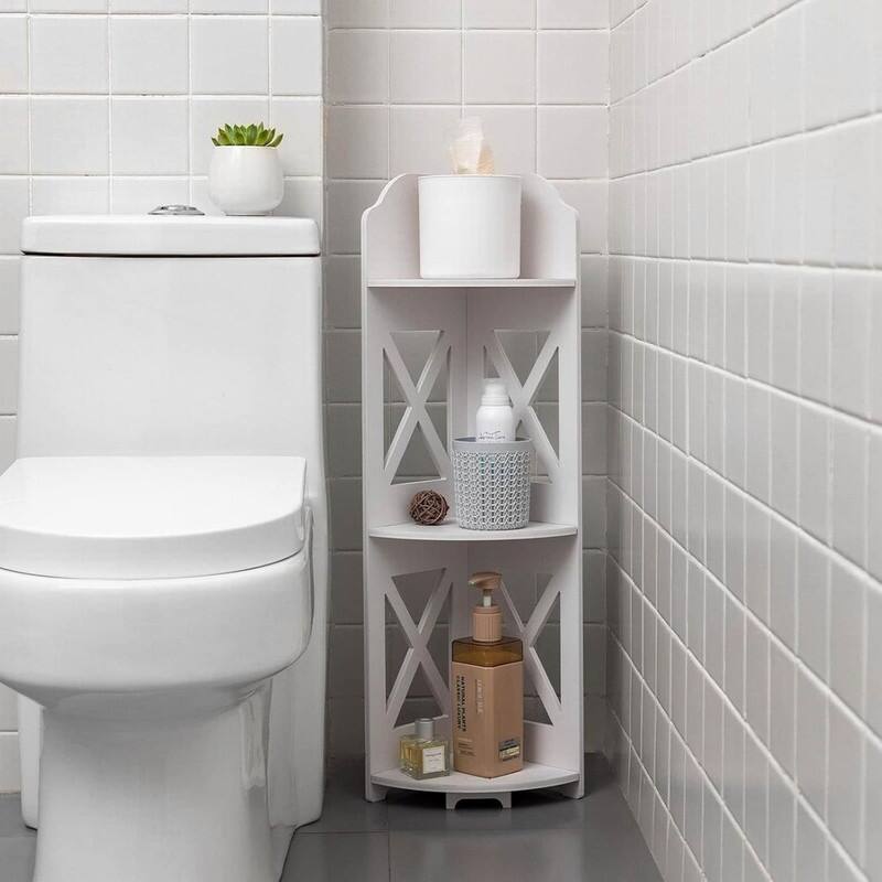 Corner Shelves for Bathroom Storage