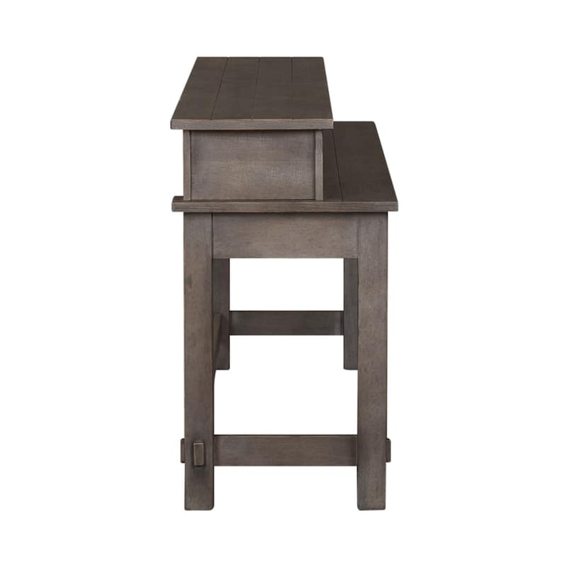 Modern Farmhouse Dusty Charcoal Distressed 4 Piece Set
