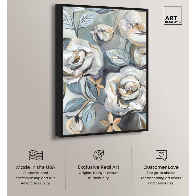 Grey Delight Canvas by Art Remedy
