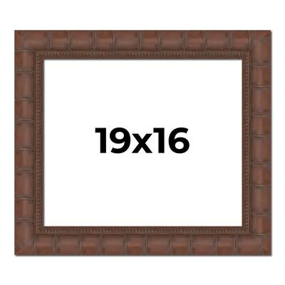 19x16 Frame Pewter Solid Wood Picture Frame Width 1.625 Inches | Interior Frame Depth 0.6875 Inches