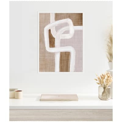 Kate and Laurel Sylvie Rhythmic Lines l Framed Canvas by Nikita Jariwala