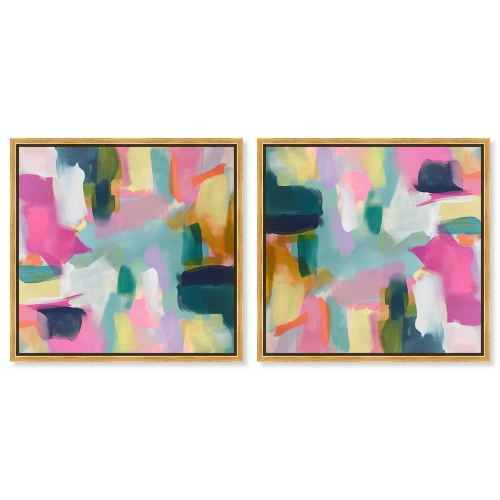 Pastel Poppies Canvas by Art Remedy