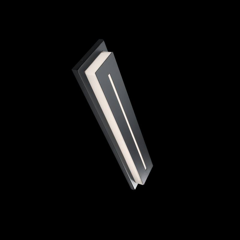 Midnight LED 16in Indoor or Outdoor Wall Light 3-CCT 3000K-3500K-4000K Set to 3000K