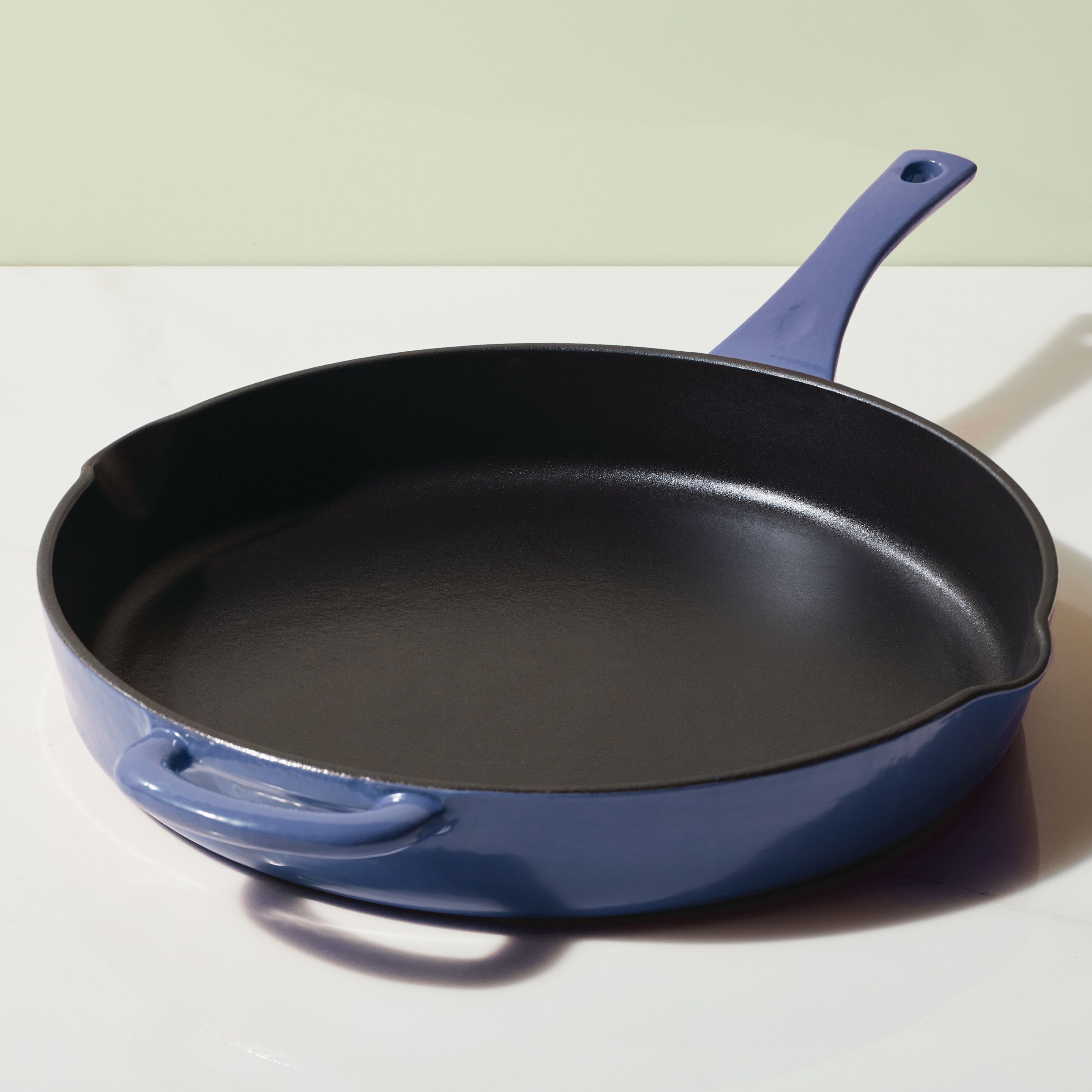 Ayesha Curry Enameled Cast Iron Induction Skillet with Helper Handle and  Pour Spouts, 12-Inch - Bed Bath & Beyond - 38077547