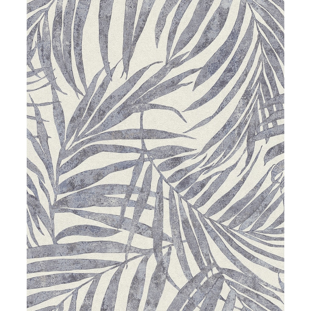 Advantage Anzu Slate Frond Wallpaper - 20.9in x 396in x 0.025in - 20.9in x 396in x 0.025in