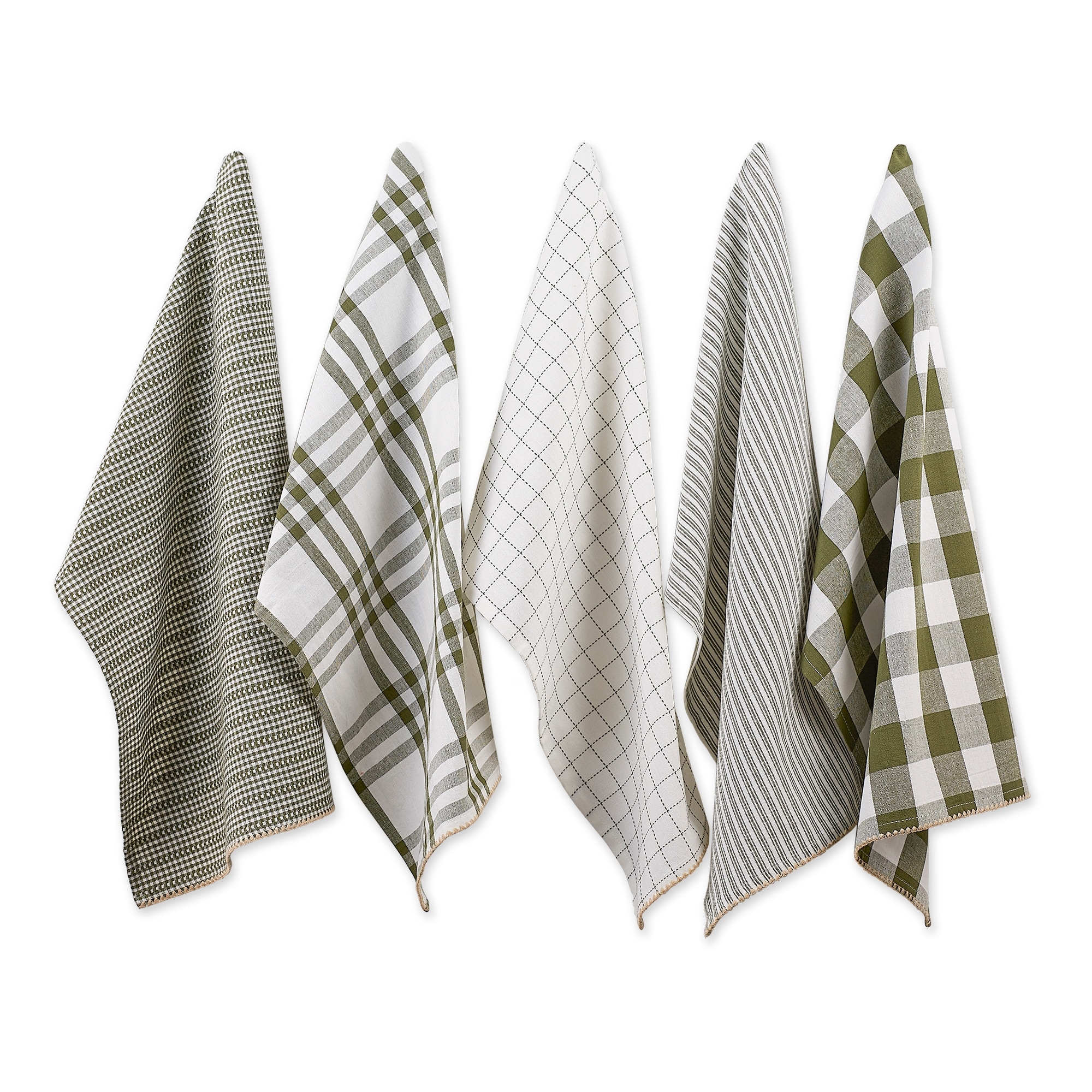 Design Imports 5-Piece Kitchen Towel & Dishcloth Set 