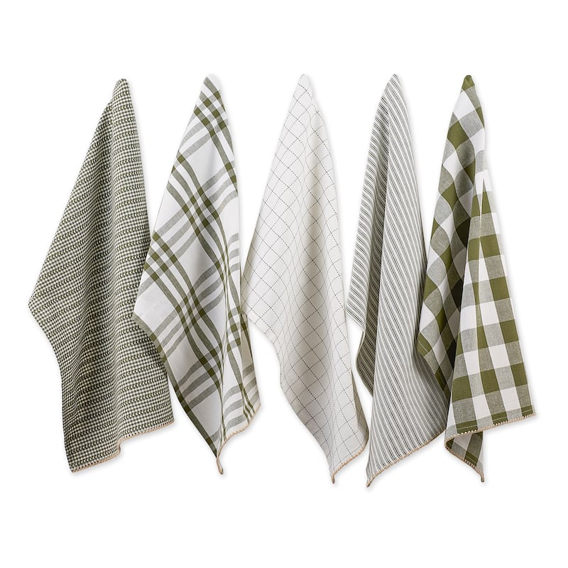 DII Black Farmhouse Woven Dishtowel (Set of 5)