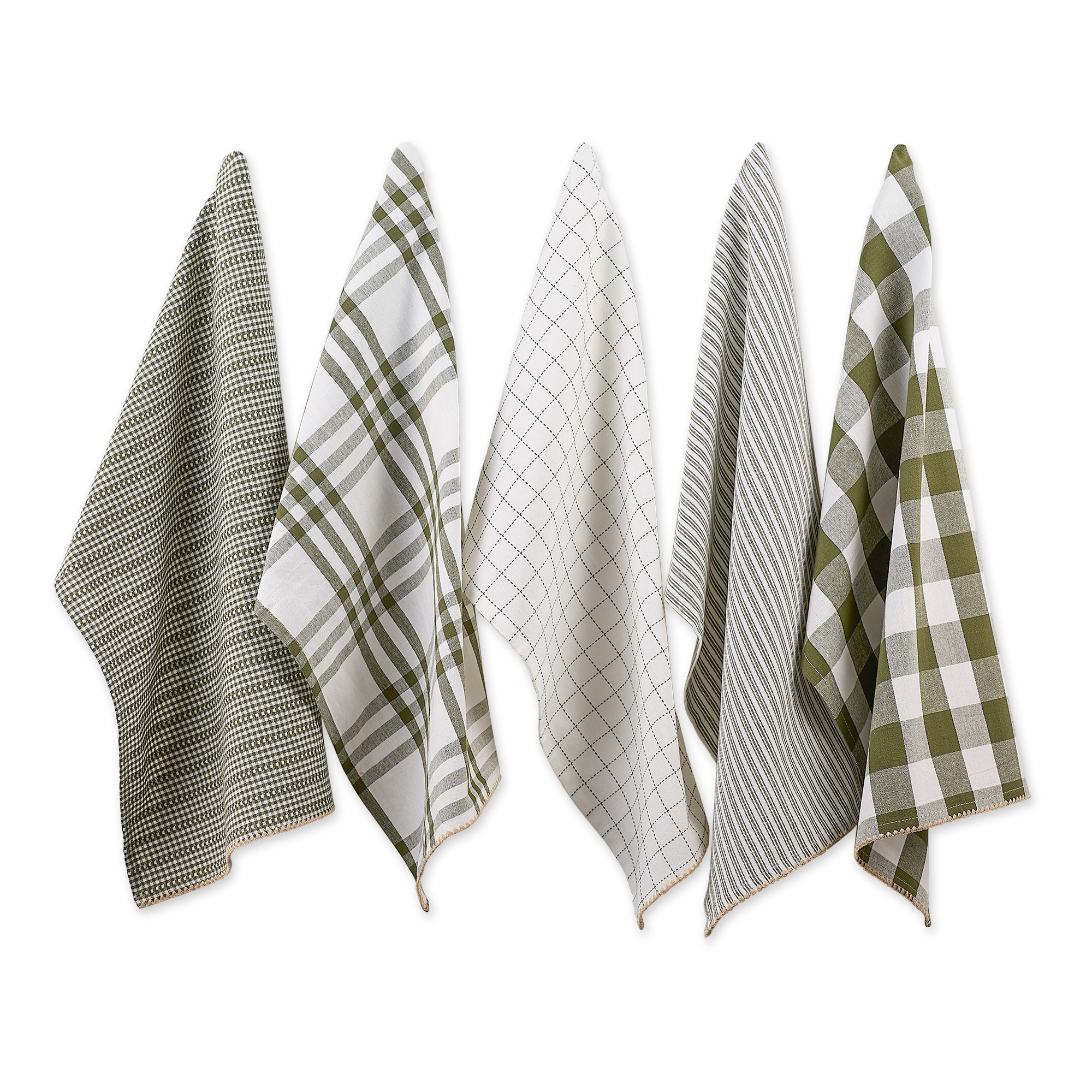 DII Black Farmhouse Woven Dishtowel (Set of 5)