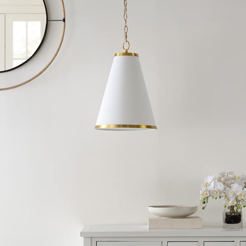 SAFAVIEH Lighting Utta 12-inch Pendant - 12" W x 12" D x 21-93" H - Gold - 12Wx12Dx93H