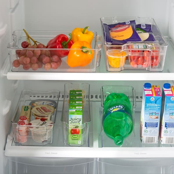 Kitchen Details Clear Medium Refrigerator Shelf Organizer