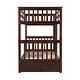 preview thumbnail 31 of 68, American Classic Traditional Style Twin-over-Twin Bunk Bed with Ladders and Two Storage Drawers