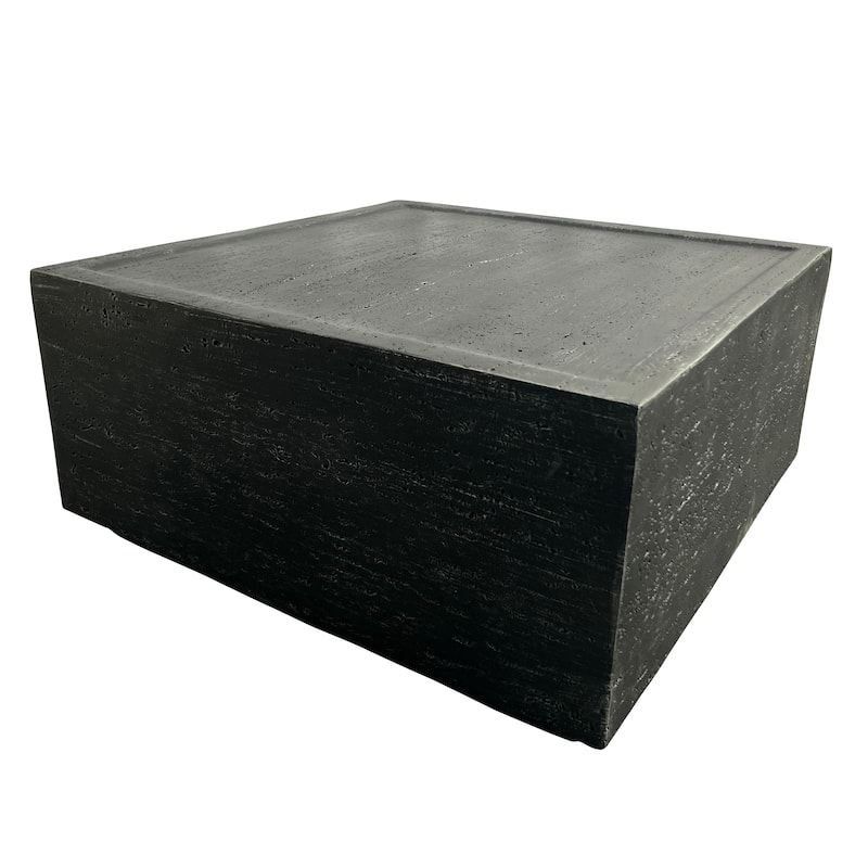 28" Square MGO Coffee Table with a Natural Stone-Look Finish