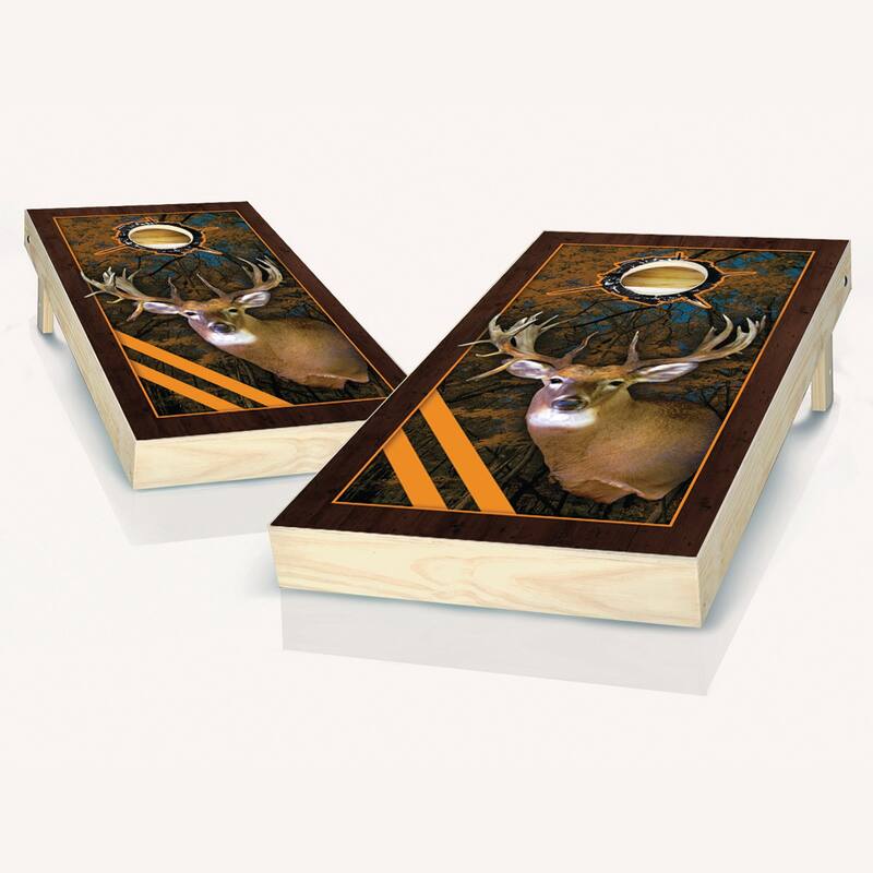 Framed Deer Cornhole Board Outdoor Game Set