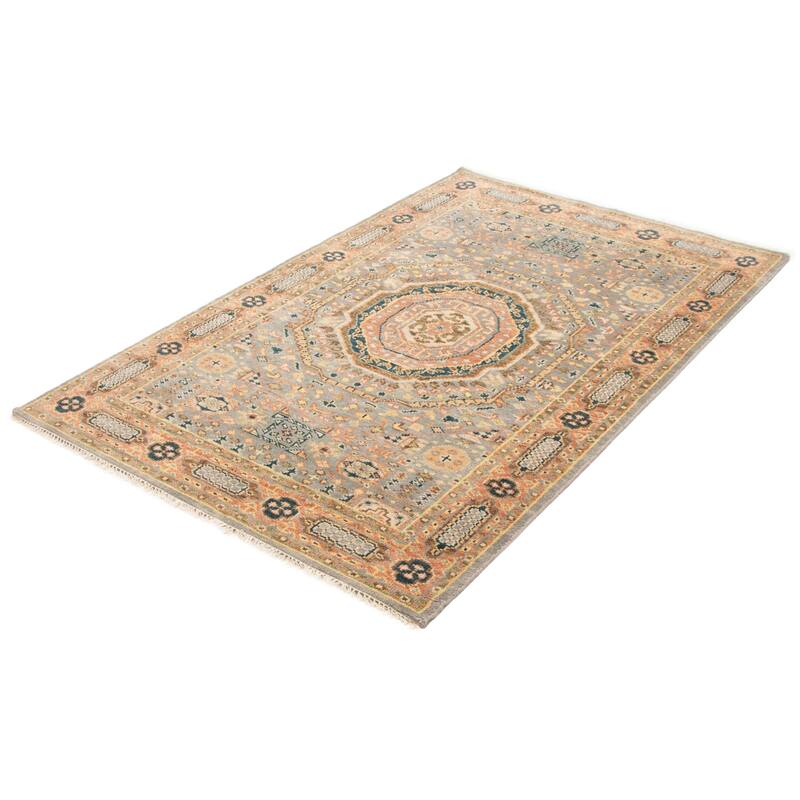ECARPETGALLERY Hand-knotted Jules Serapi Grey Wool Rug - 6'0 x 9'0
