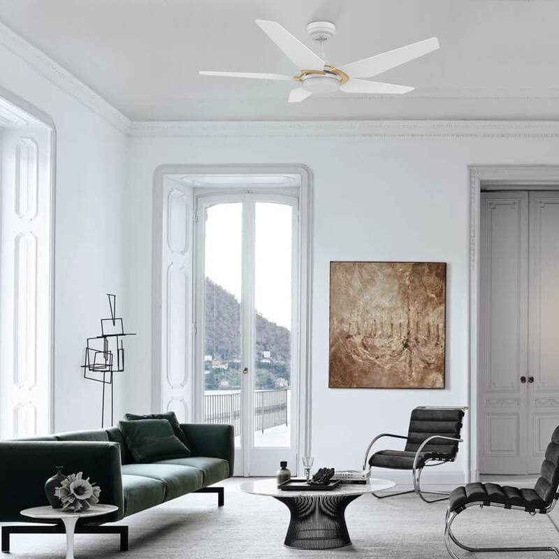 CARRO Boreas 52" Smart Ceiling Fan with Light and Remote-Downrod