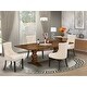 preview thumbnail 36 of 35, Dining Set Included Rectangular Table and Parson Chairs - Distressed Jacobean Finish (Finish & Pieces Option) LAFR5-81-02