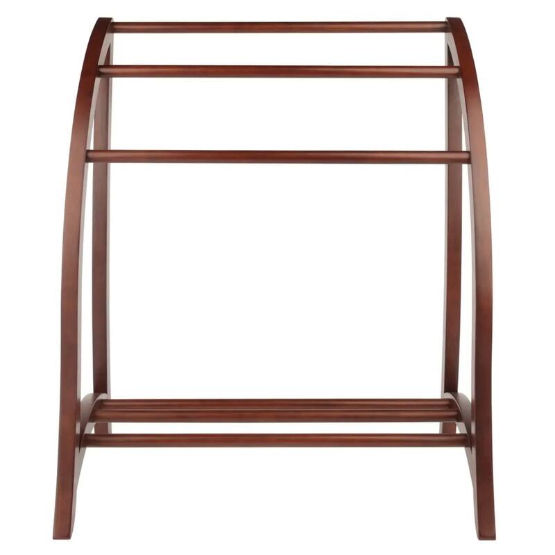 Wooden Blanket Rack - 36" - Brown
