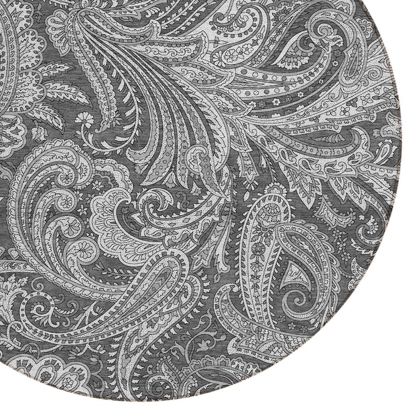 HomeRoots Paisley Transitional Rectangle Outdoor Rug