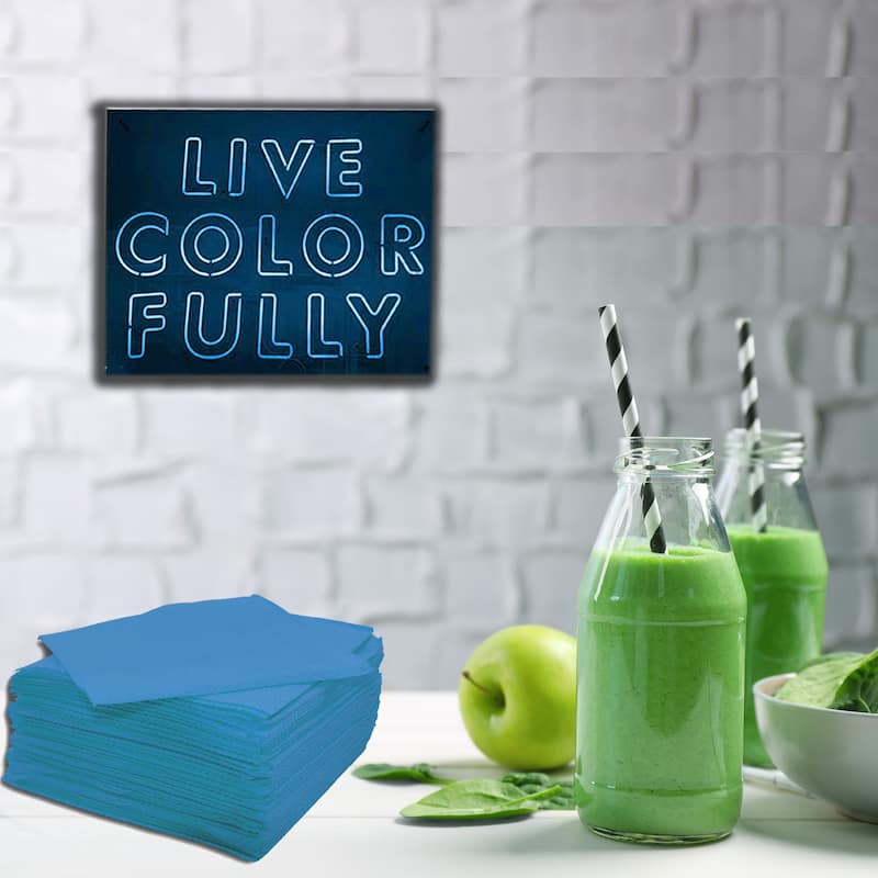 Renova Colored Dinner Disposable Paper Napkins Folded 1-Ply