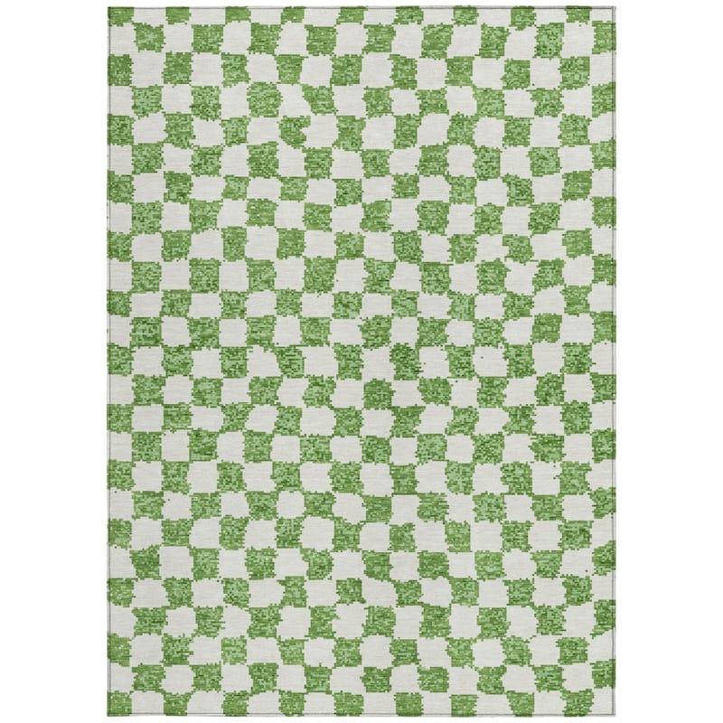 HomeRoots Geometric Transitional Rectangle Outdoor Rug