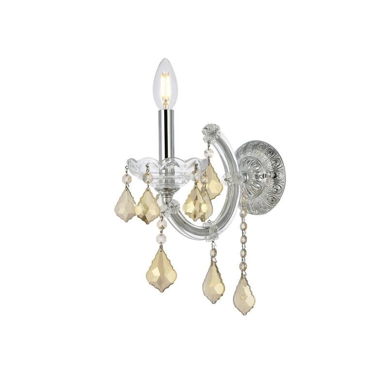 Elegant Lighting 2800W1-GT/RC Maria Theresa 12" Tall Wall Sconce with