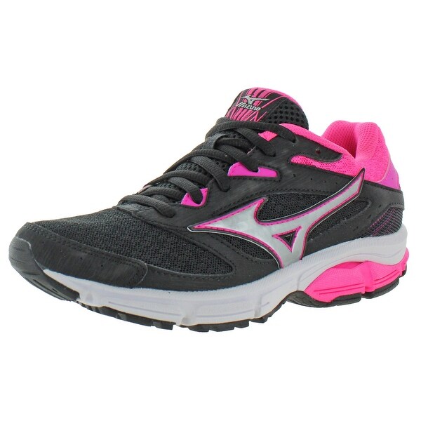 womens black and pink trainers