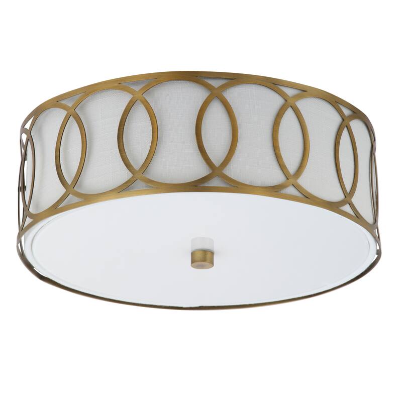 Elizabeth Metal LED Flush Mount, by JONATHAN Y